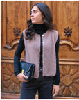 Gilet ALEXIA - Taupe 🇮🇹