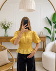 Blouse DALIA - Jaune 🇮🇹