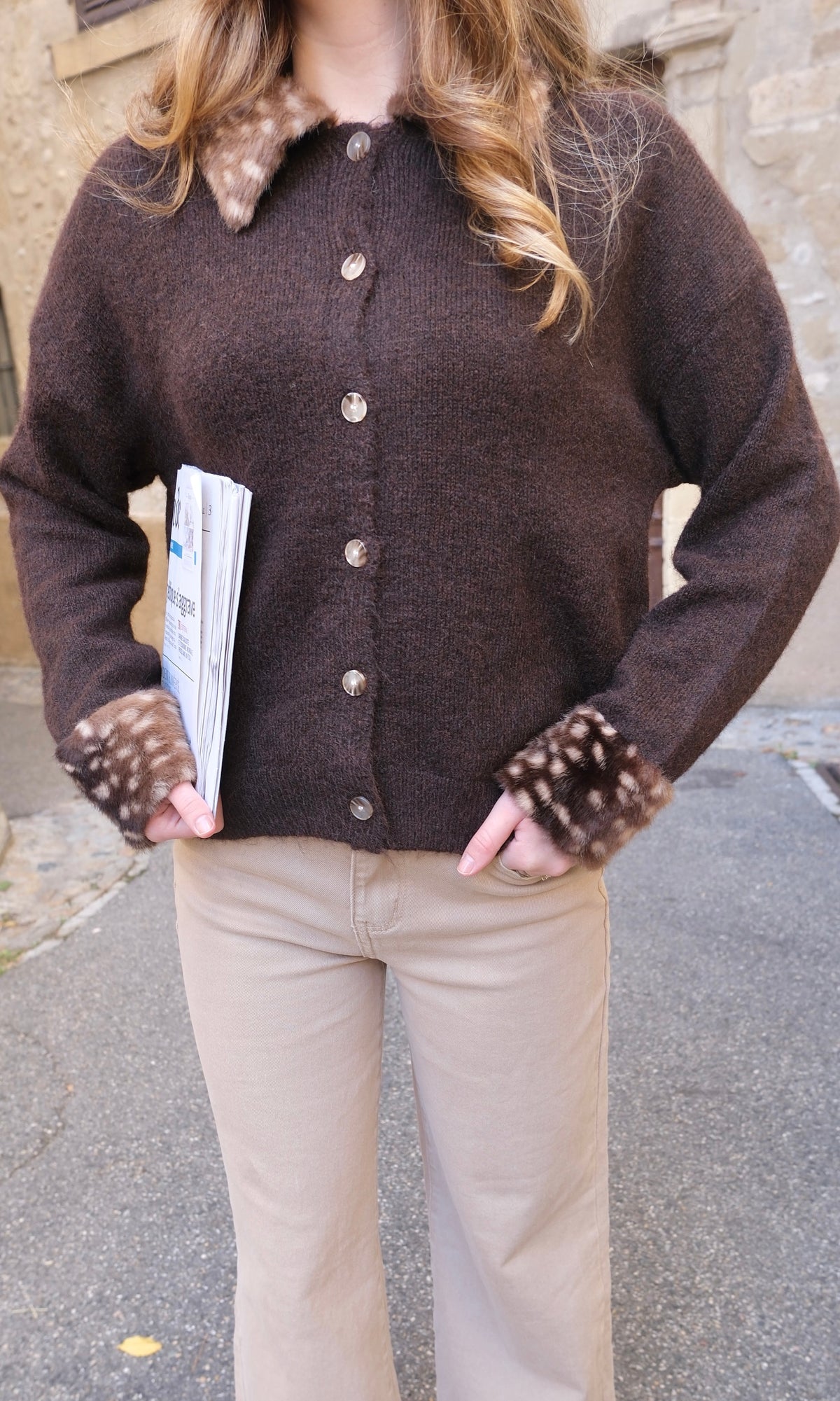 Gilet LAURINE - Marron