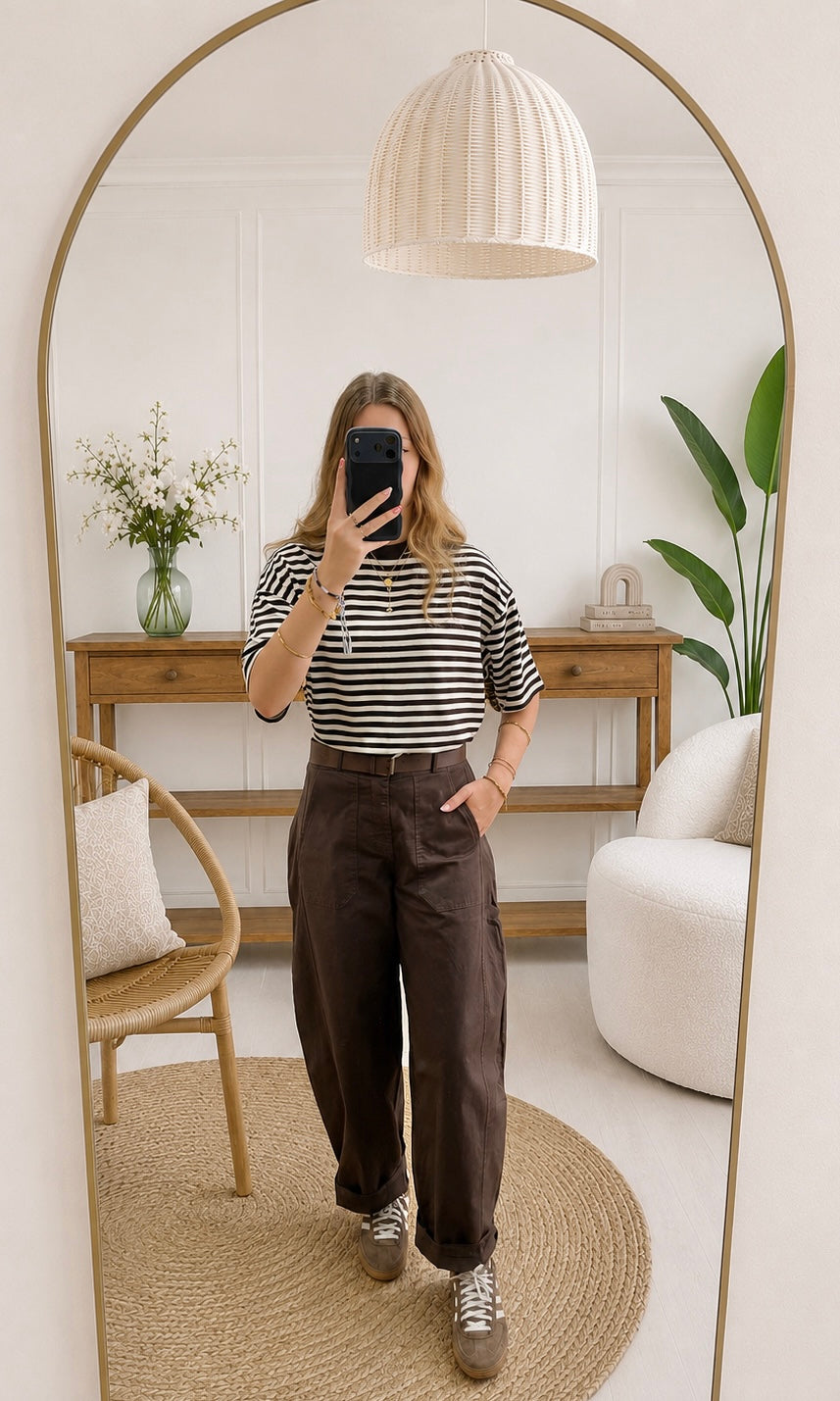 Pantalon LUCIE - Marron 🇮🇹