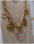 Collier charms- Rose