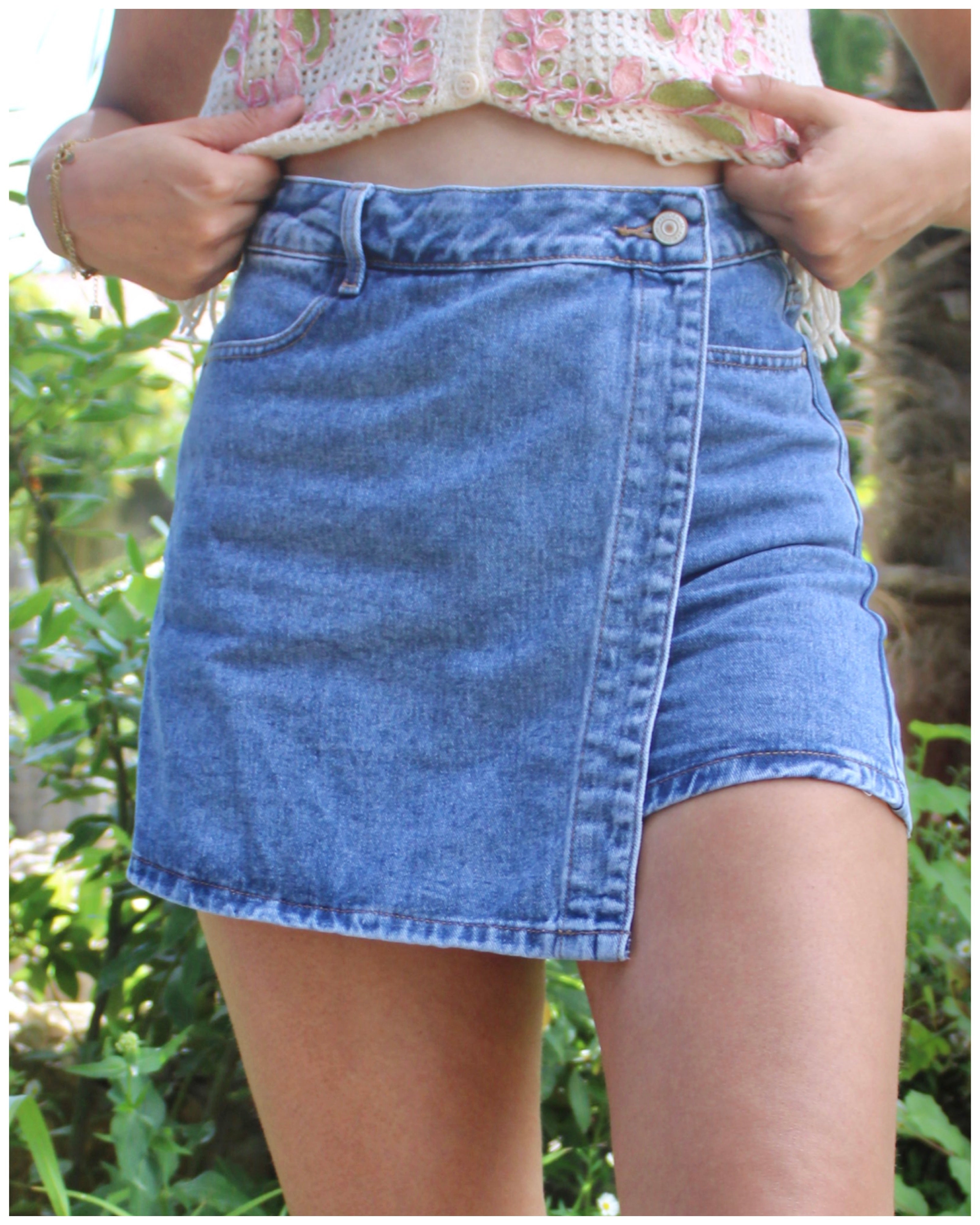 Jupe Short JODY Bleu BY MEA