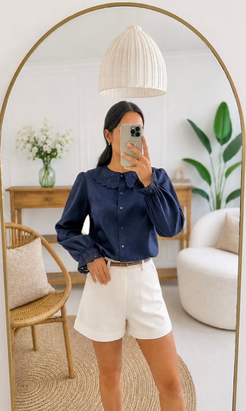 Chemise CLAUDIA - Marine