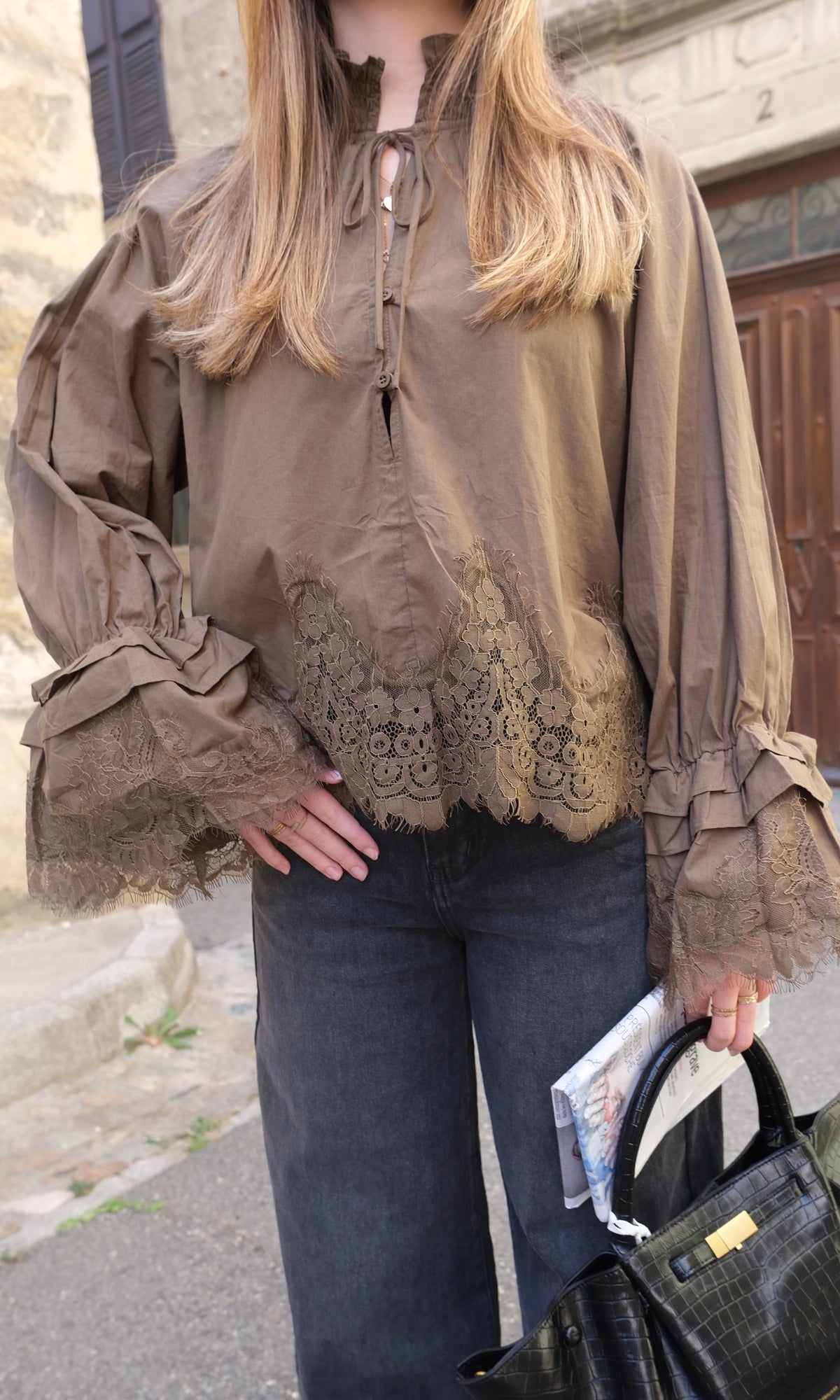 Blouse NAÏA - Kaki