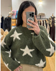 Pull ÉTOILE - Kaki 🇮🇹