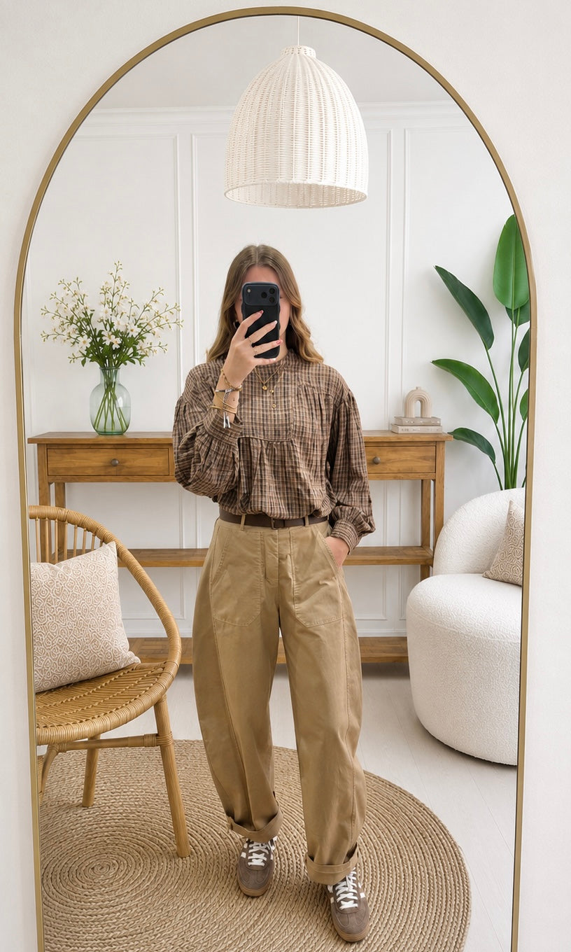 Pantalon LUCIE - Camel 🇮🇹