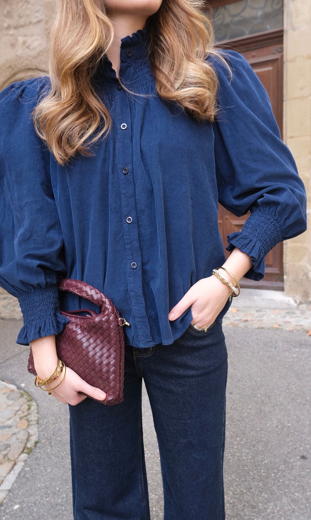 Chemise GABRIELLE - Bleu 🇮🇹