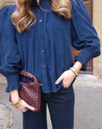 Chemise GABRIELLE - Bleu 🇮🇹