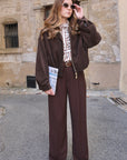 Pantalon LINA - Chocolat
