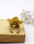 Bague fleur - Doré