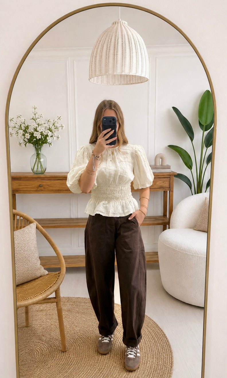 Blouse DALIA - Crème 🇮🇹