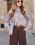 Pantalon LINA - Chocolat