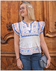 Top LOUISON - Blanc