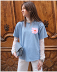 T-shirt LÉNA - Bleu 🇮🇹