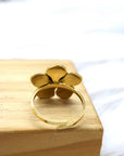 Bague fleur - Doré